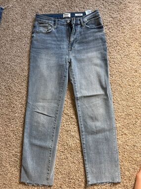 Kensie Faded Blue Straight Leg Jeans